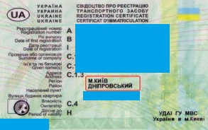 Як зазначати місце реєстрації власника ТЗ